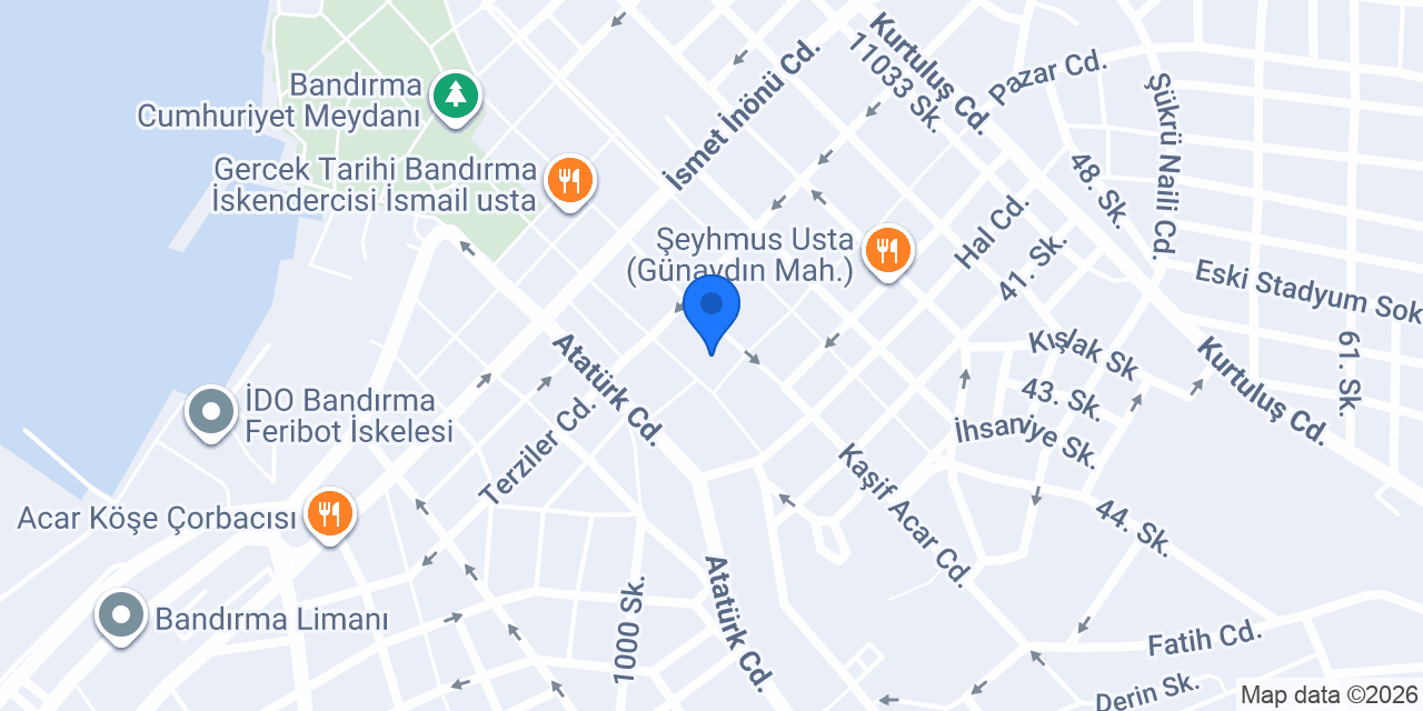 Bandırma İdol Emlak konumu