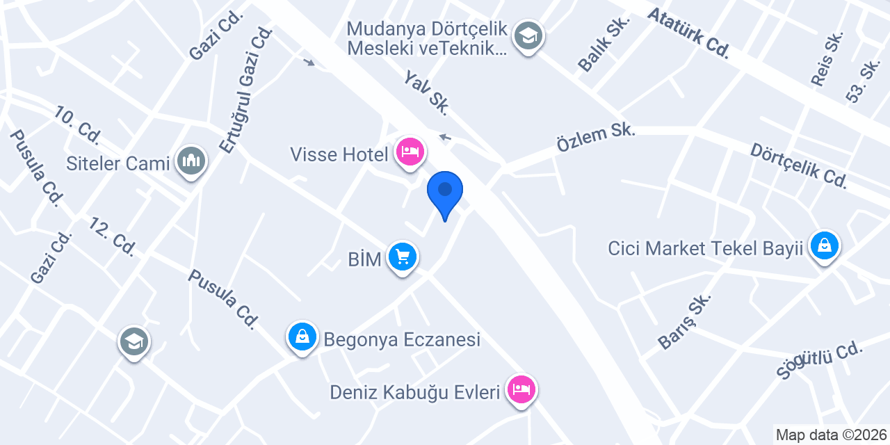 Kuaför Burhan Yılmaz konumu