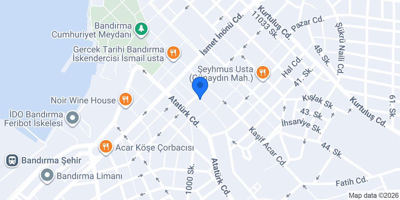Bandırma DK Yönetim konumu