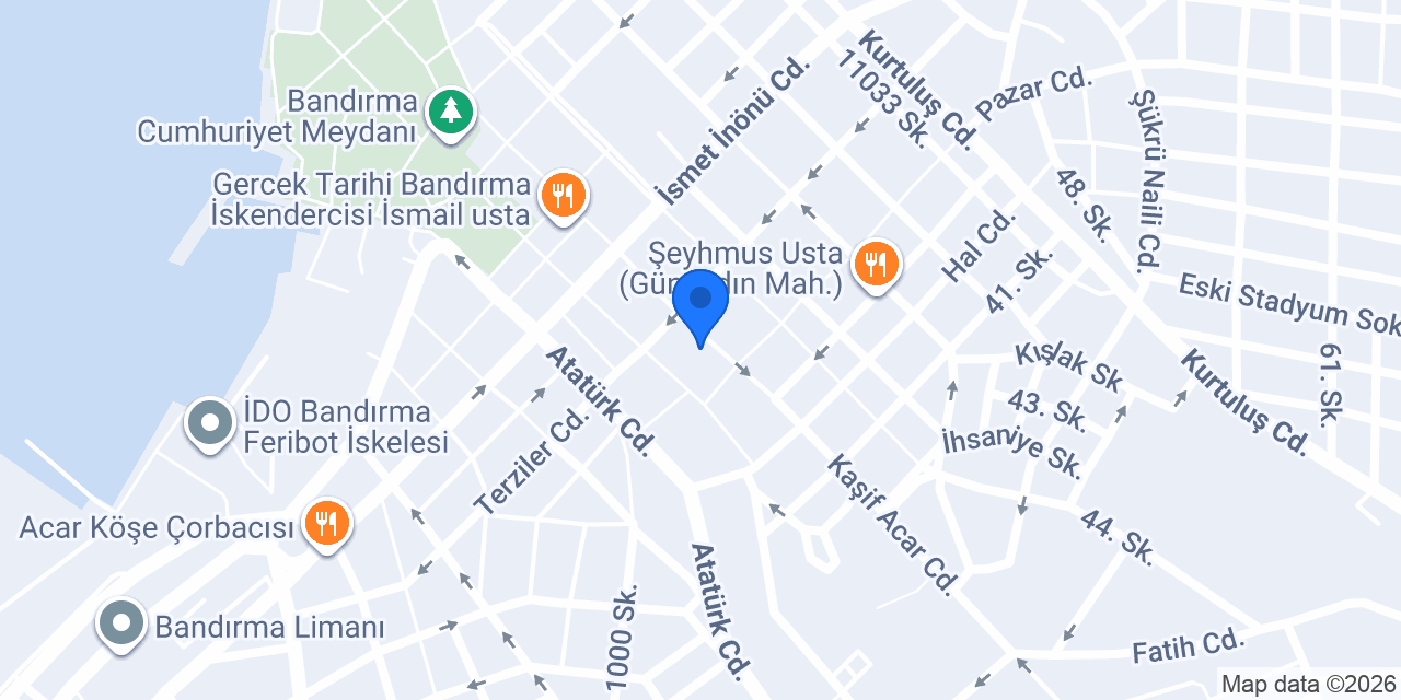 BND DİKİM EVİ ve Terzi konumu