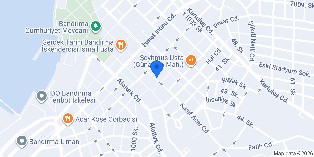 Kılıç Optik konumu