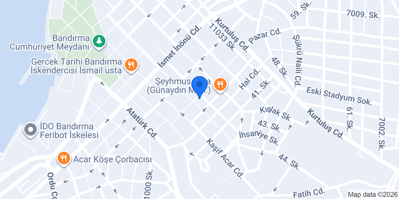Öğretmen Kitabevi konumu