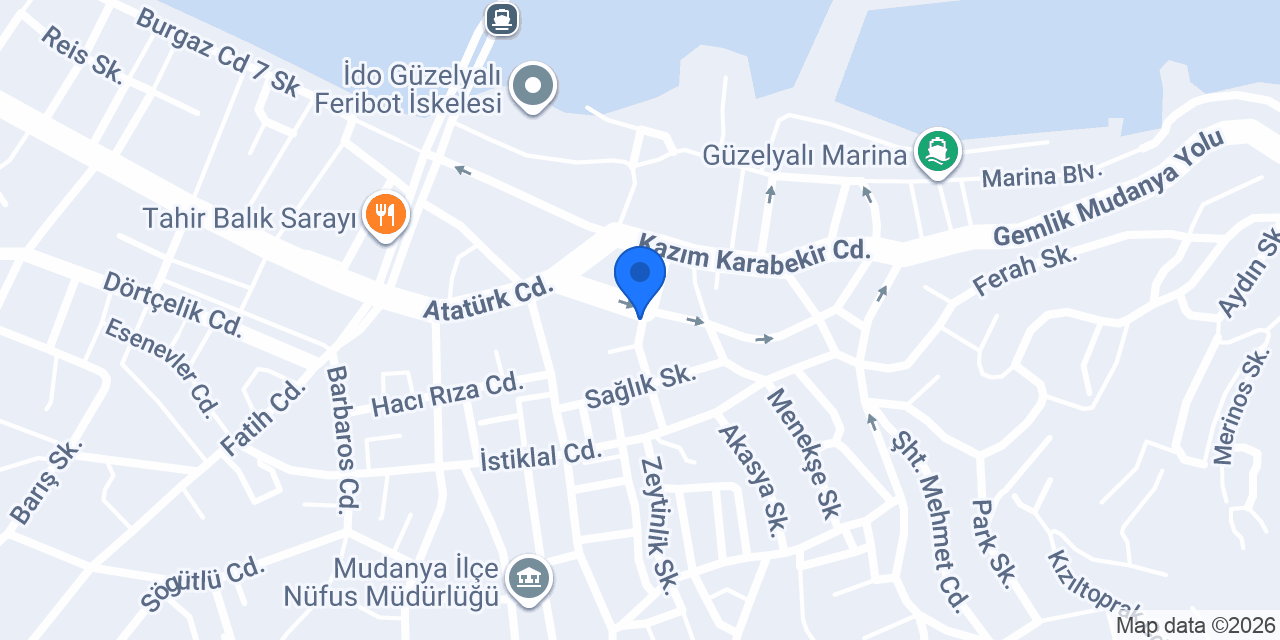 Kırmızı Pide Restaurant Güzelyalı konumu