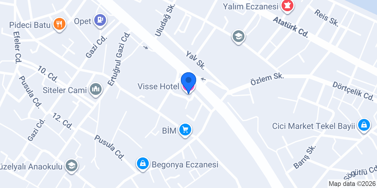 Visse Hotel konumu