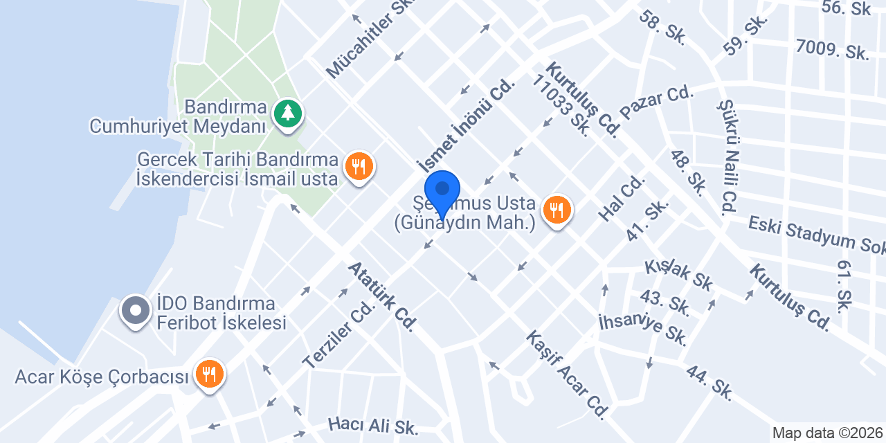 Bandırma Şifa Terapi Masaj Salonu konumu