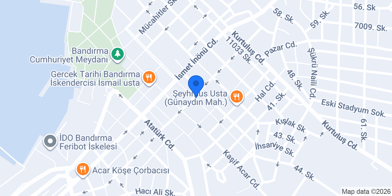 Koç Taksi konumu