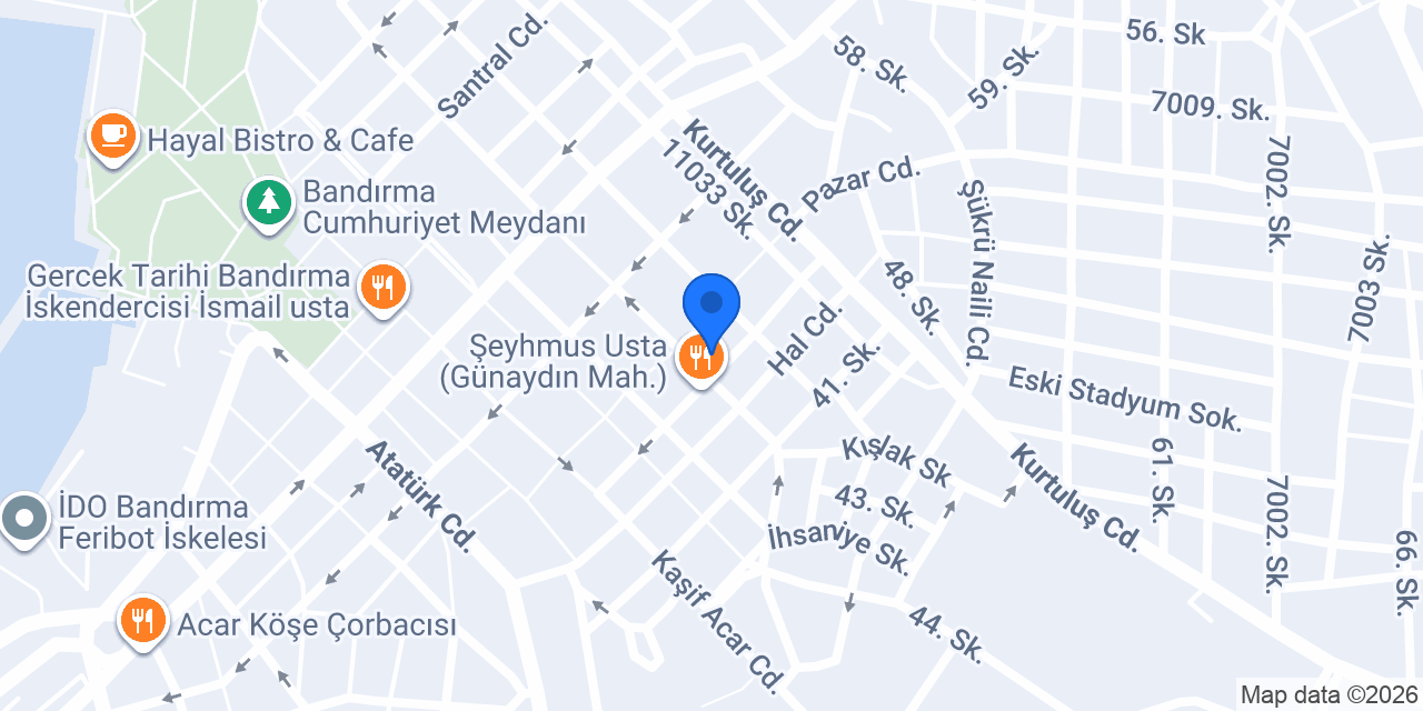Mavi Emlak Bandırma konumu