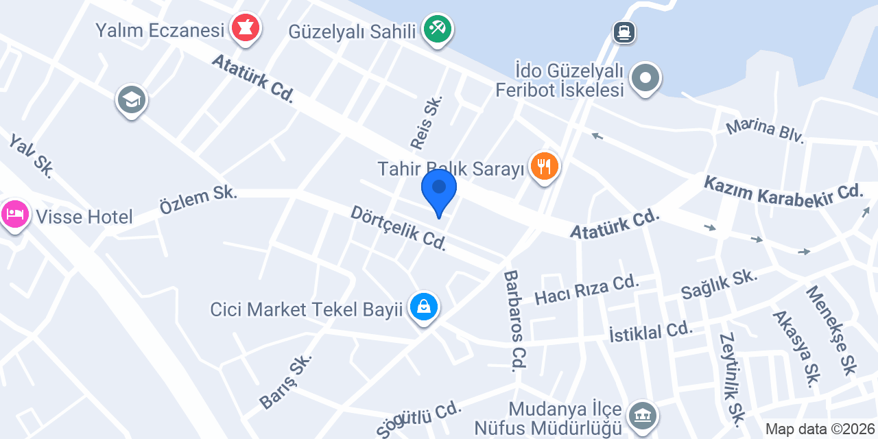 Doruk Yapı Albert Genau Cam Balkon Mudanya konumu