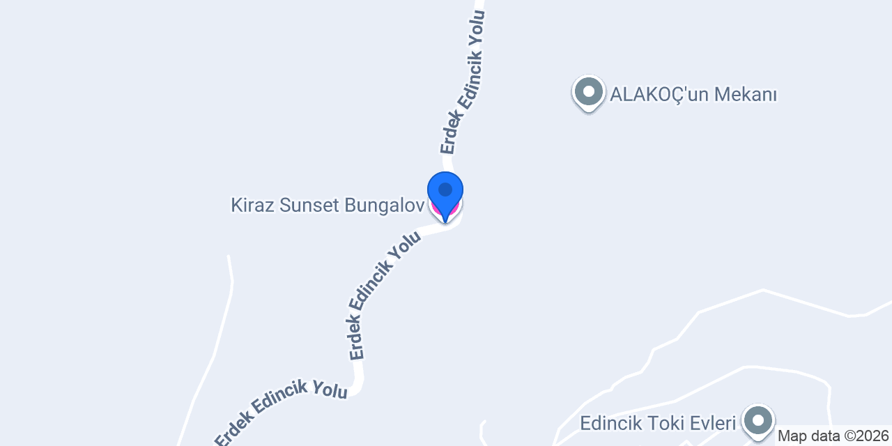 Kiraz Sunset Bungalov konumu
