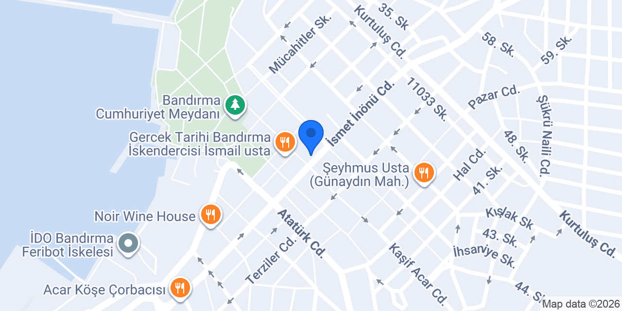 Çiğköfteci sait bandırma konumu