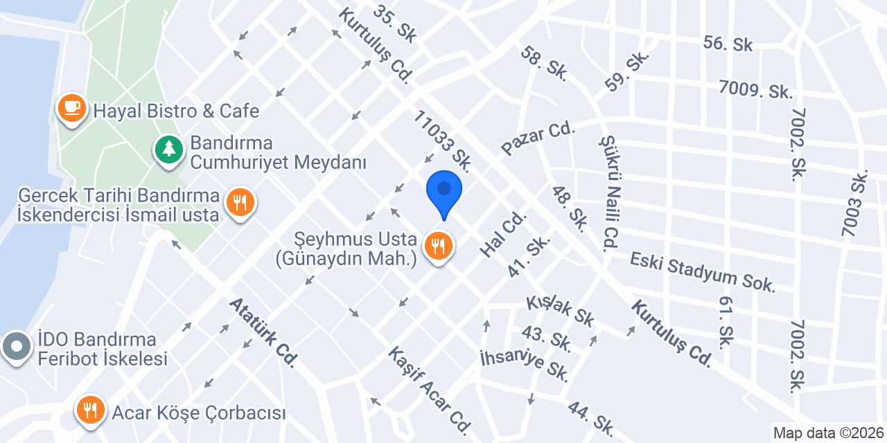 BANDIRMA KUŞ DÜNYASI konumu