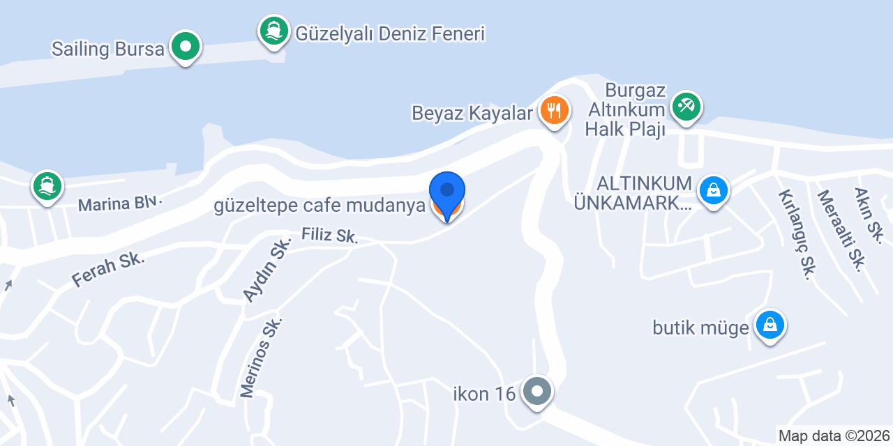 güzeltepe cafe mudanya konumu