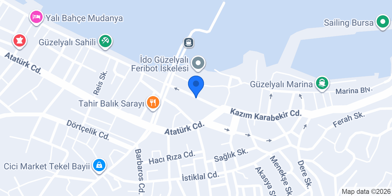 BAŞKENT OTEL ( güzelyalı otel ) konumu