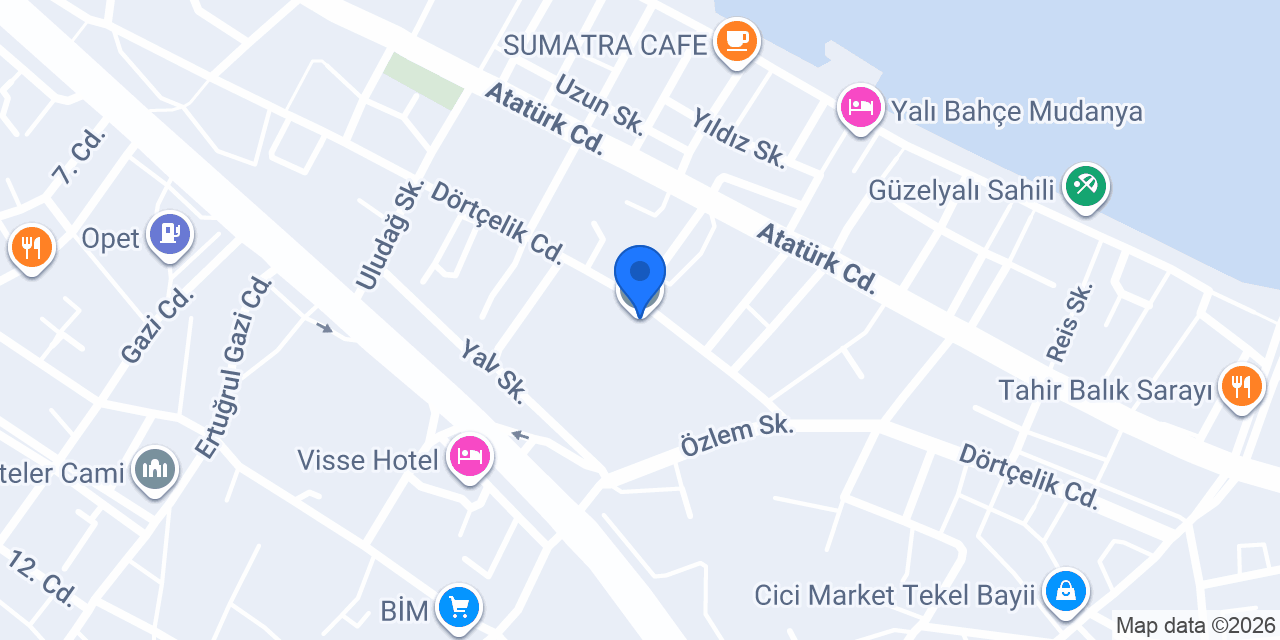 Mudanya Dörtçelik Mesleki veTeknik Eğitim Merkezi konumu
