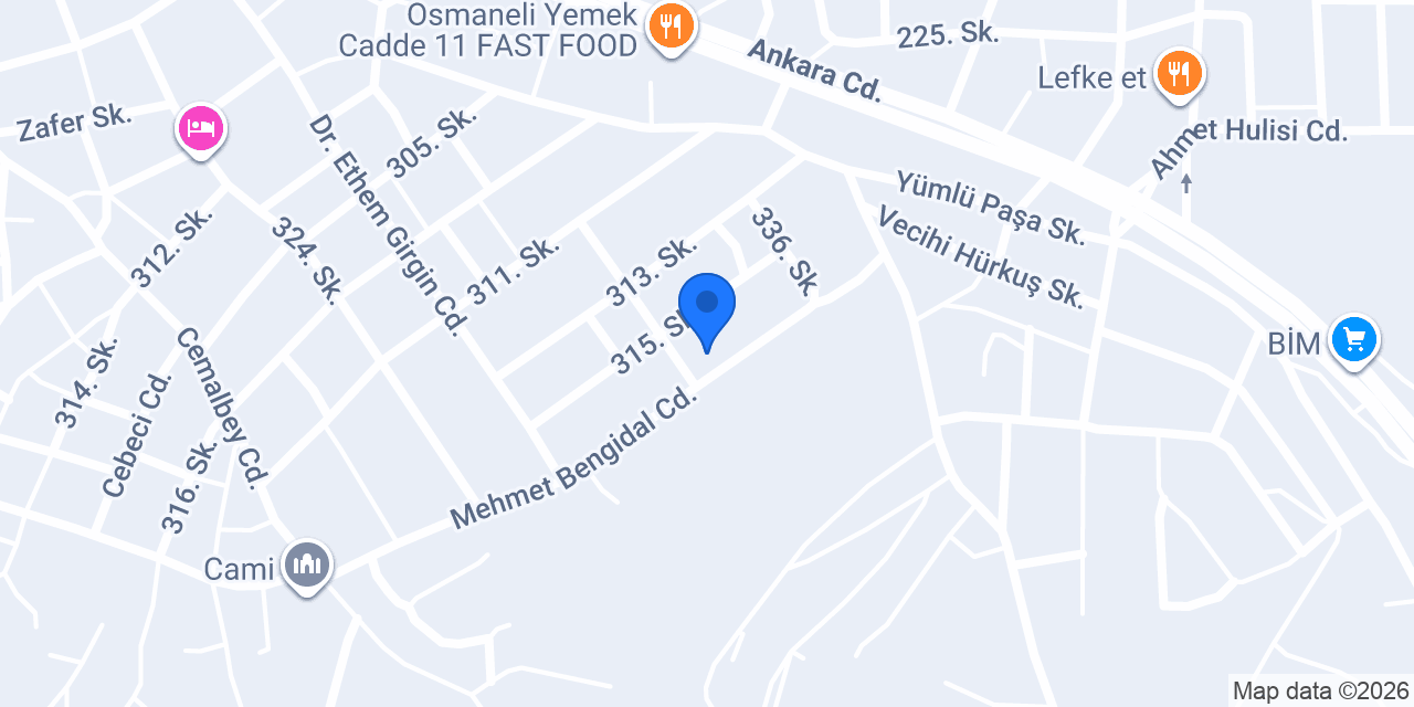 Melis Kız Apart konumu