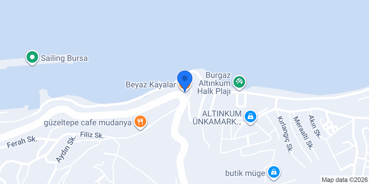 Beyaz Kayalar konumu