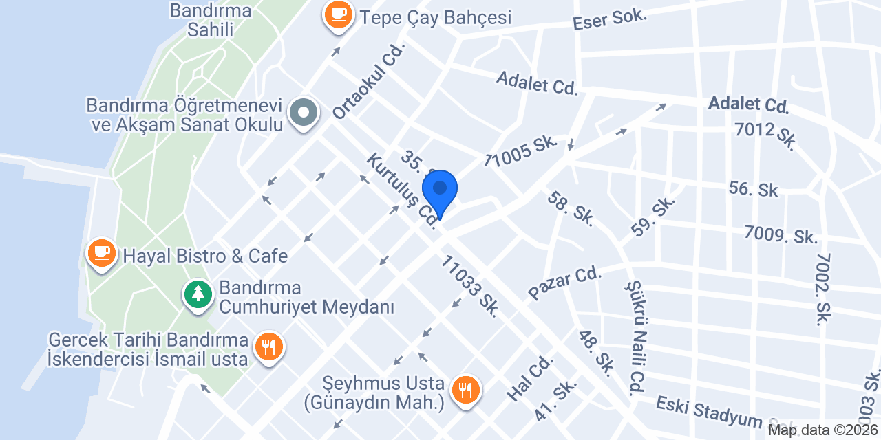 BANDIRMA PSİKOTEKNİK MERKEZİ konumu