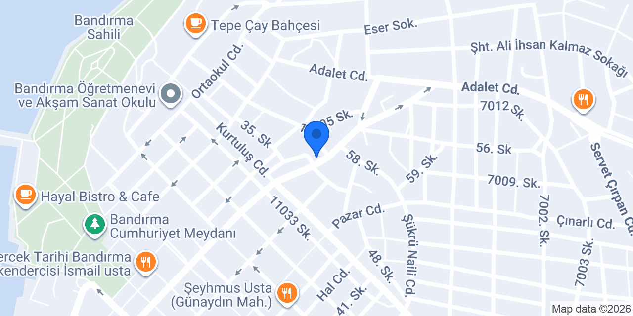 Bandırma Çözüm Su Tesisat konumu