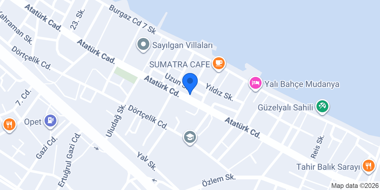 Güzelyalı Veteriner Kliniği konumu