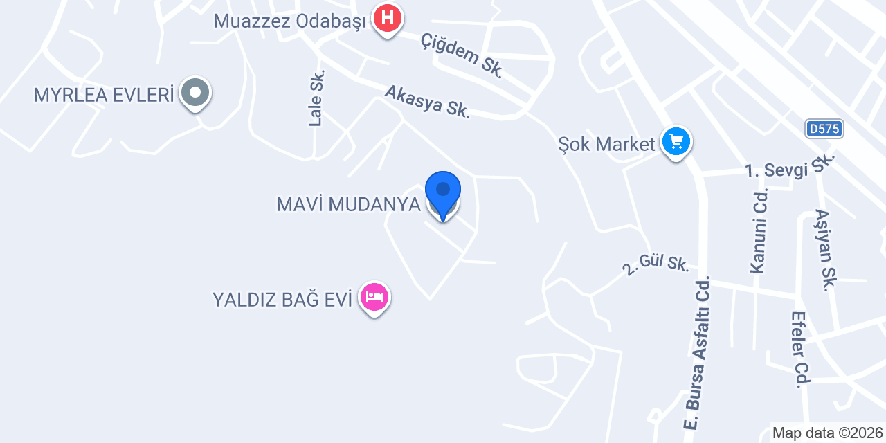 MAVİ MUDANYA konumu