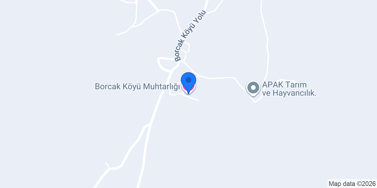 Borcak Köyü Muhtarlığı konumu