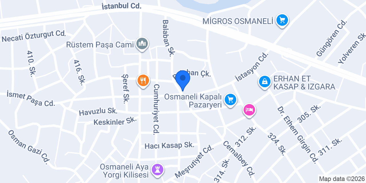 GSB OSMANELİ GENÇLİK MERKEZİ konumu