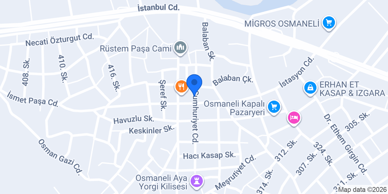 Özel Osmaneli Sürücü Kursu konumu