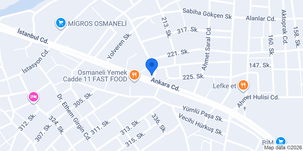 Komagene Çiğ Köfte konumu