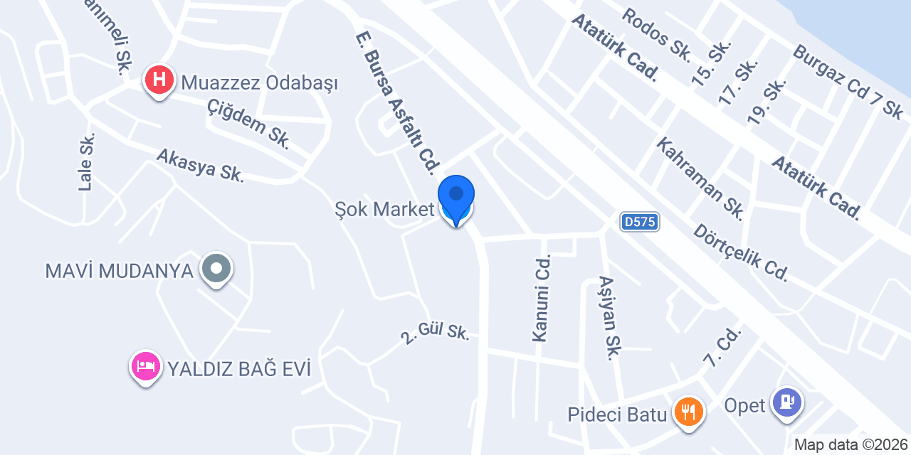 Şok Market konumu