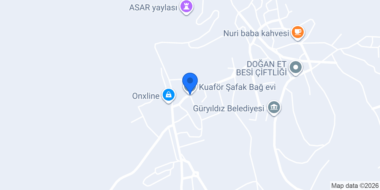 Kuaför Şafak Bağ evi konumu