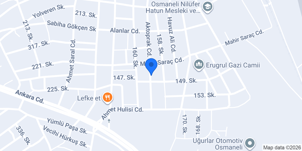 Osmaneli İlköğretim Okulu konumu