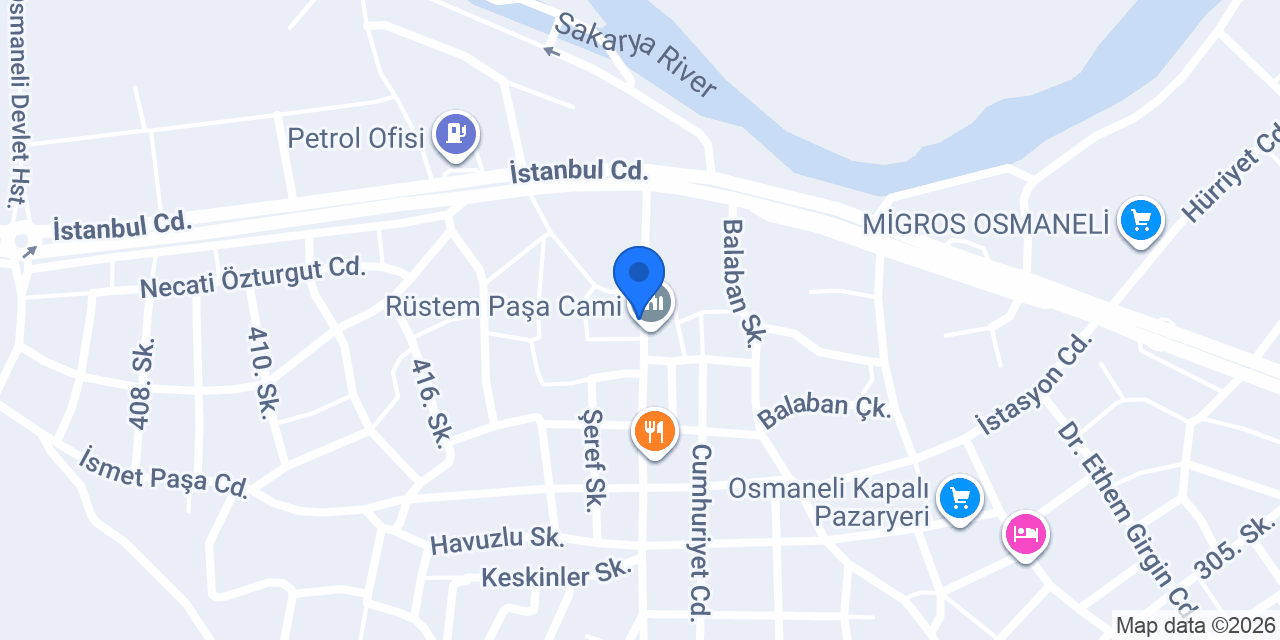 AYAZ BUTİK OTEL OSMANELİ konumu
