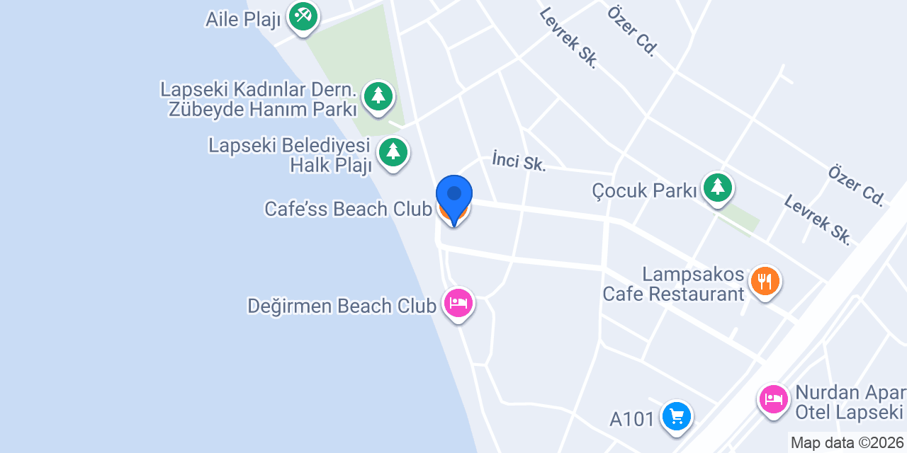 Cafe’ss Beach Club konumu