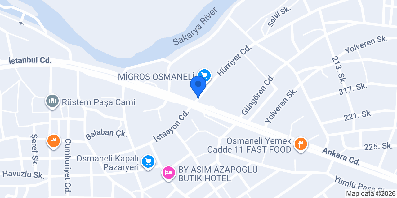 Osmaneli Platform Hizmetleri konumu
