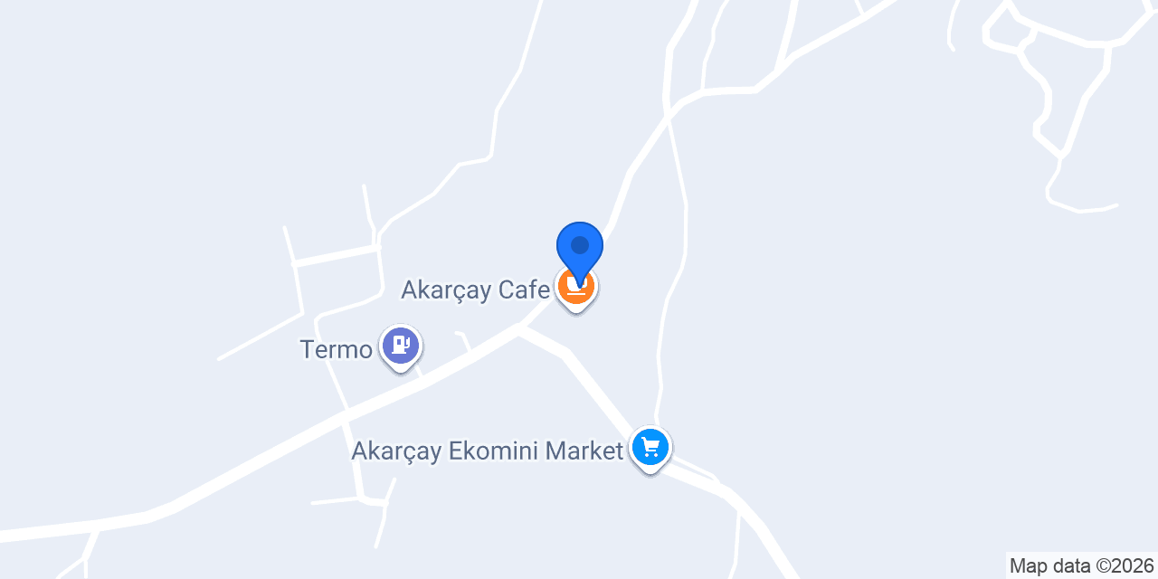 Akarçay Cafe konumu