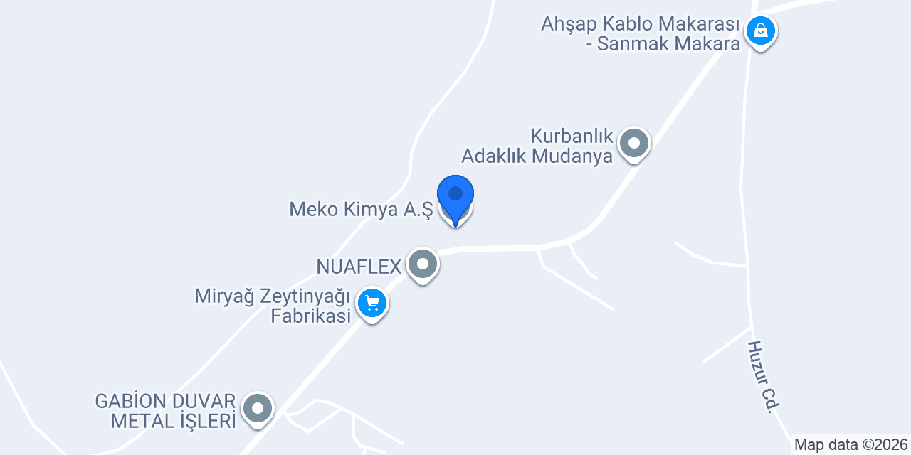 Meko Kimya A.Ş. konumu
