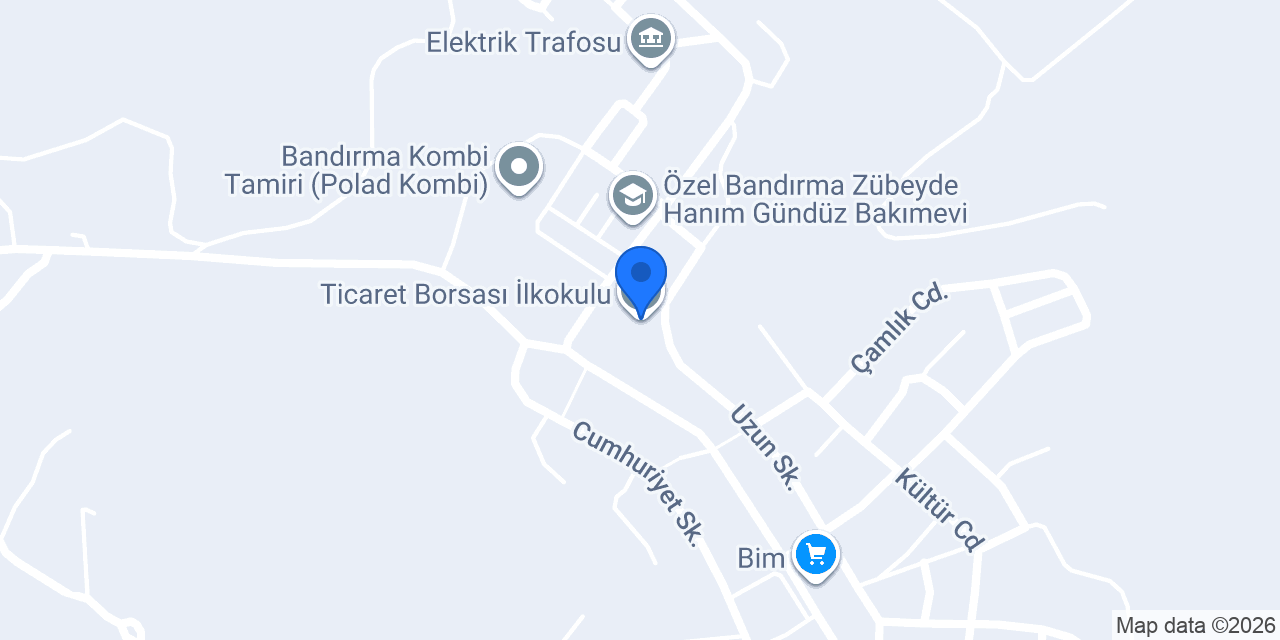 Ticaret Borsası İlkokulu konumu