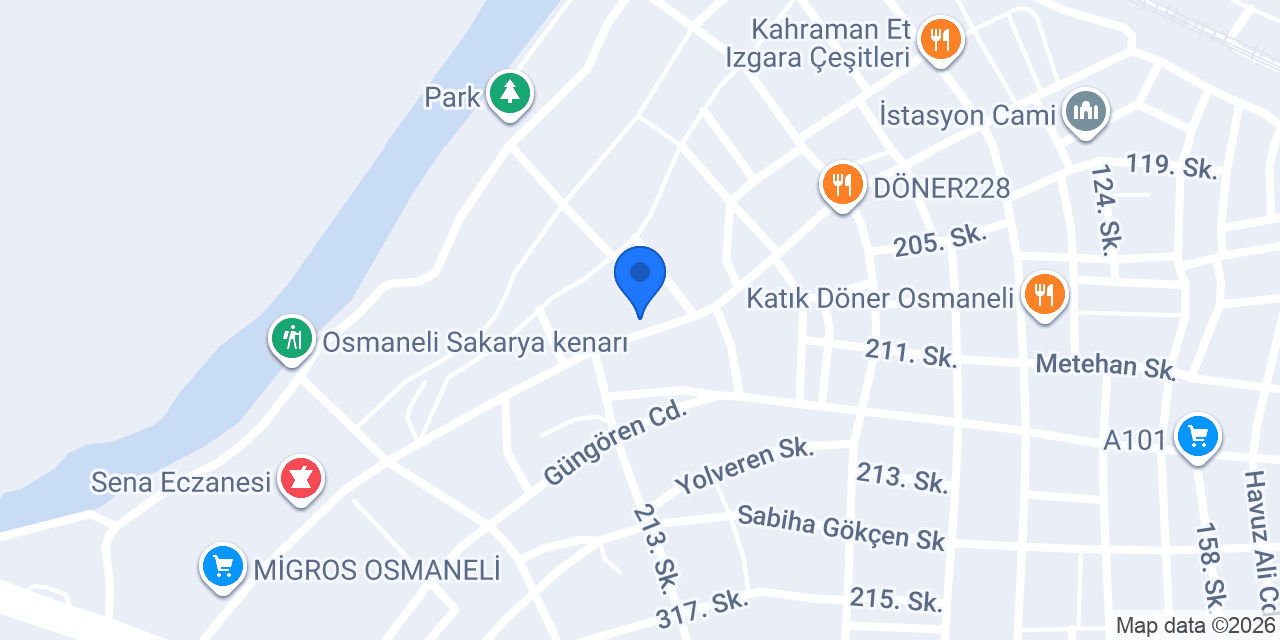 Oses Çiğ Köfte konumu