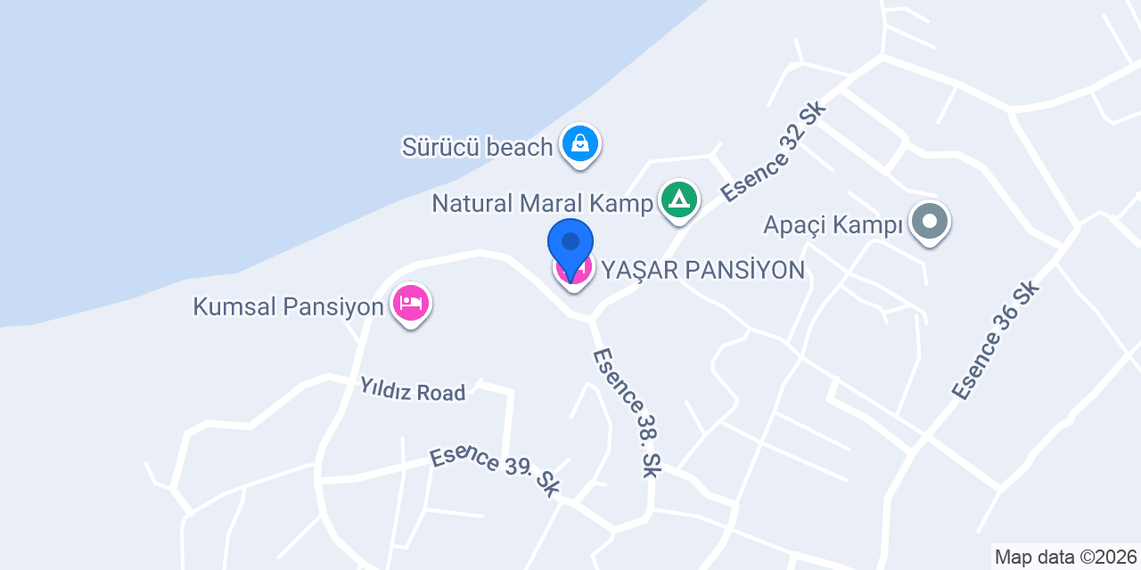 YAŞAR PANSİYON konumu