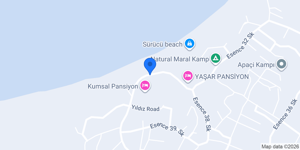 Kavaklı Pansiyon konumu