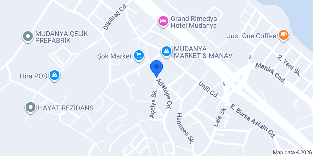 Mudanya Petek Temizleme konumu
