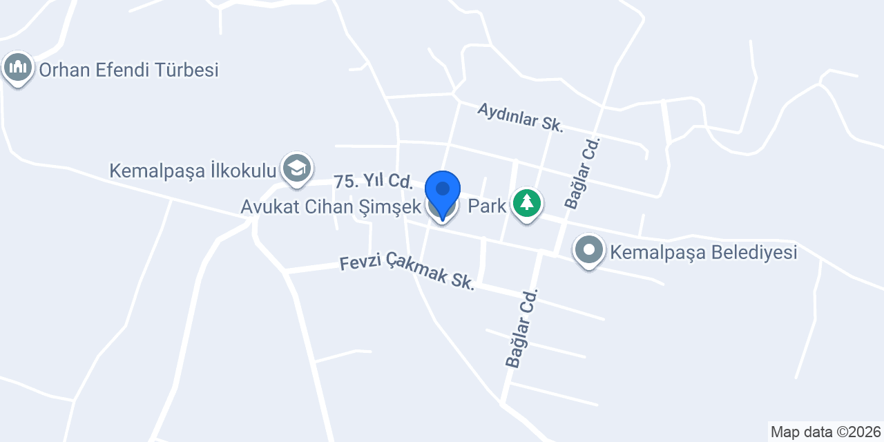 Avukat Cihan Şimşek konumu