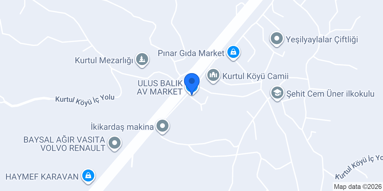 ULUS BALIK AV MARKET konumu