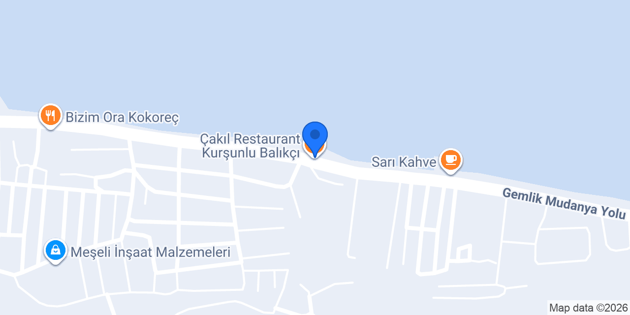 Çakıl Restaurant Kurşunlu Balıkçı konumu