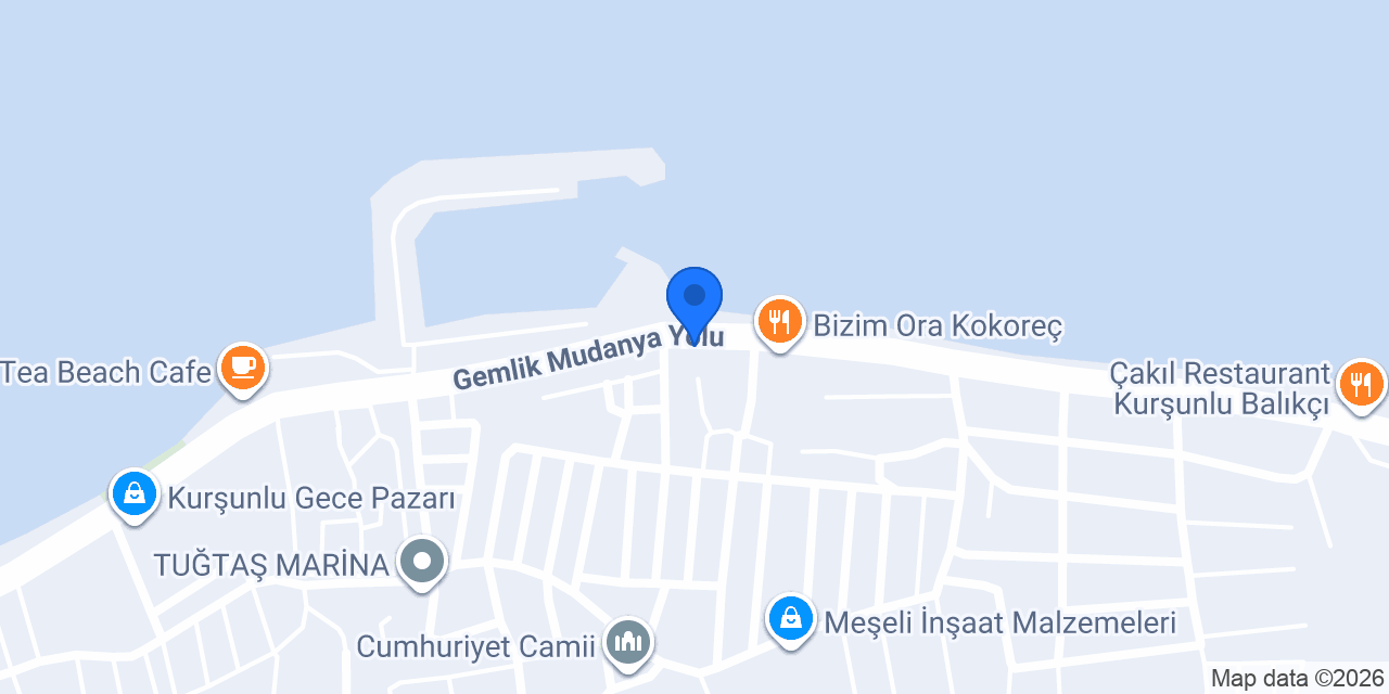 TEB Serbest Bölge Şubesi konumu
