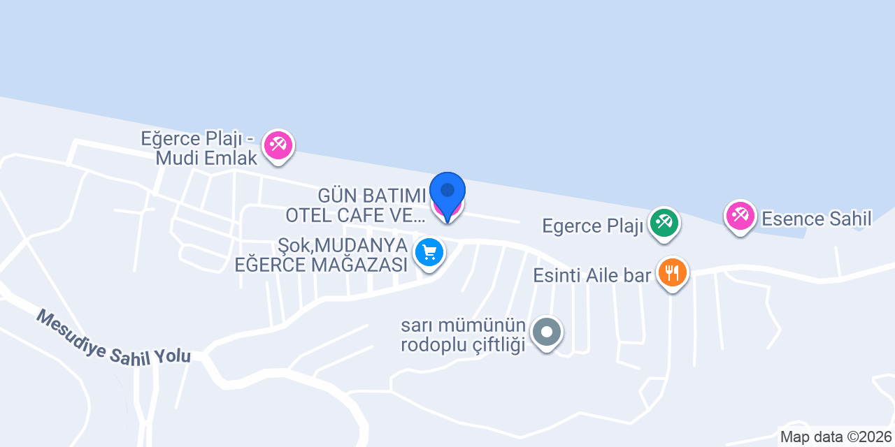 GÜN BATIMI OTEL CAFE VE RASTAURANT konumu