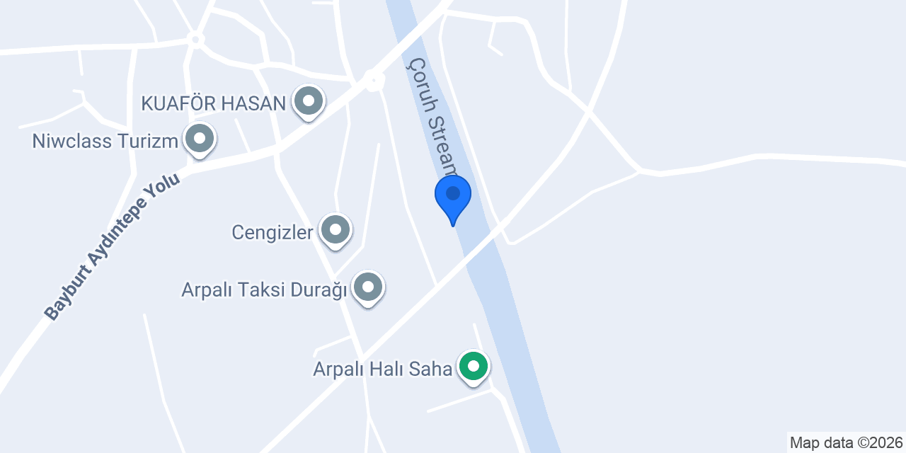 Arpalı Cam Cafe Restoran konumu