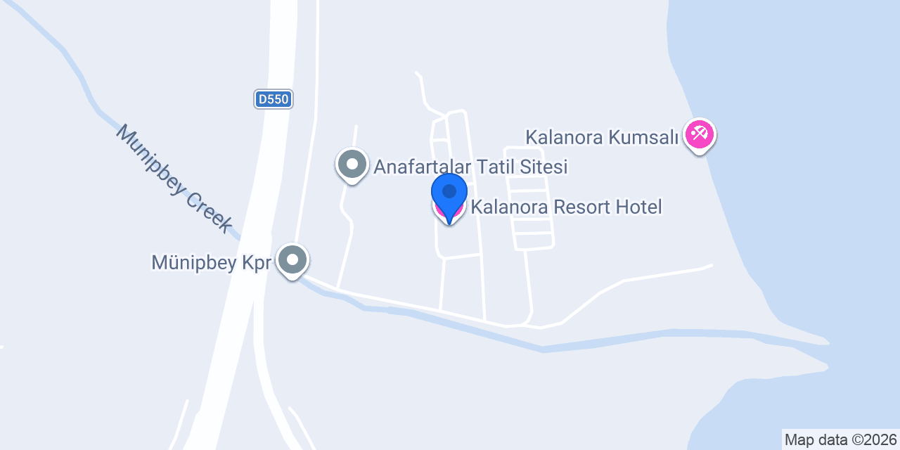 Kalanora Resort Hotel konumu