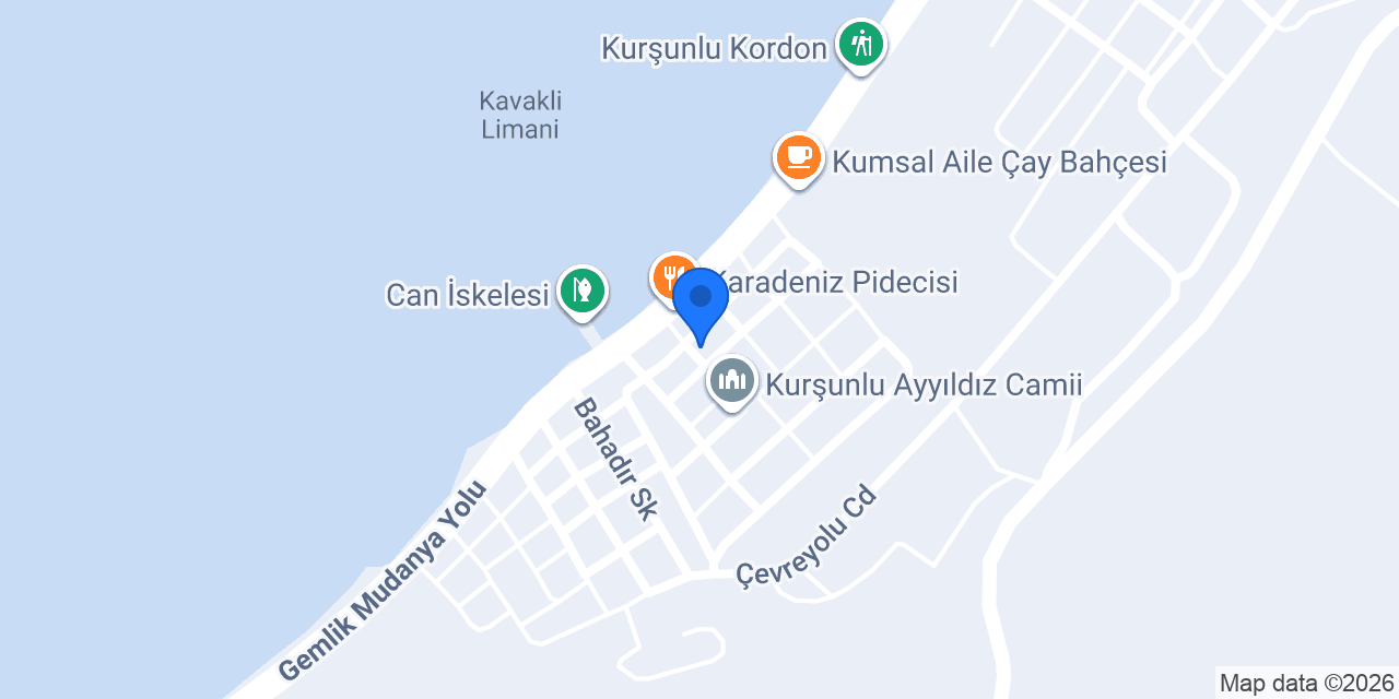 Yakamoz Kuaför konumu
