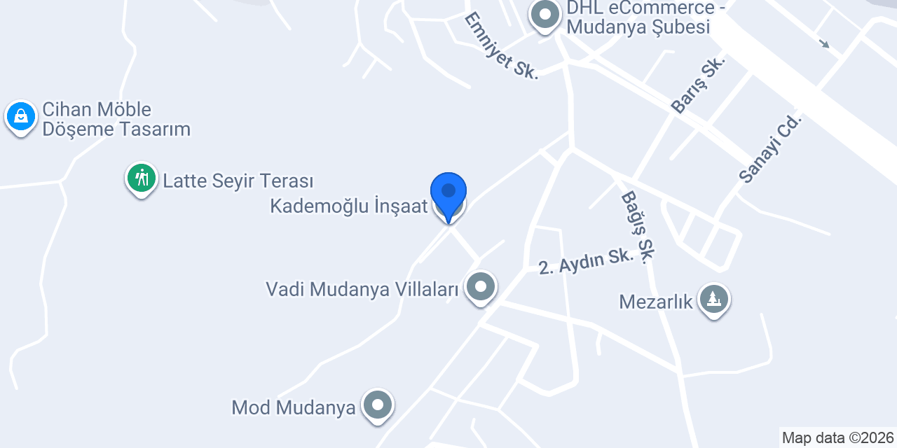 Kademoğlu İnşaat konumu